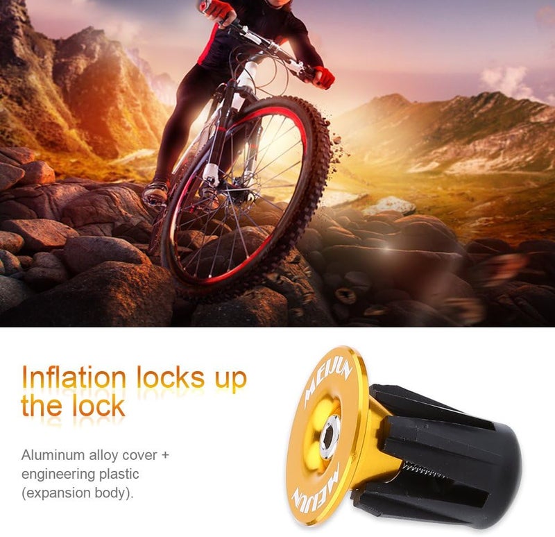 woobles Handlebar End Plug, Aluminum Handlebar Grips Handle Bar Cap Stoppers for Bicycle Cycling MTB Road(2pcs) - Image 3